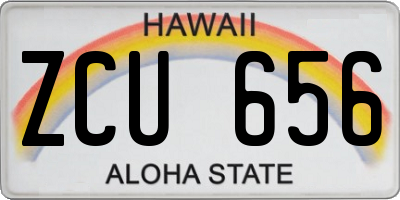 HI license plate ZCU656