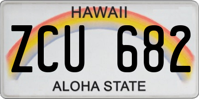 HI license plate ZCU682