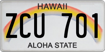 HI license plate ZCU701