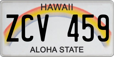 HI license plate ZCV459
