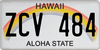 HI license plate ZCV484