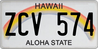 HI license plate ZCV574