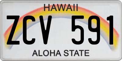 HI license plate ZCV591