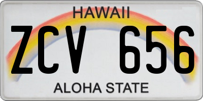 HI license plate ZCV656