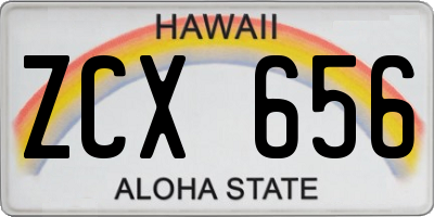 HI license plate ZCX656