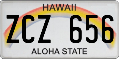 HI license plate ZCZ656