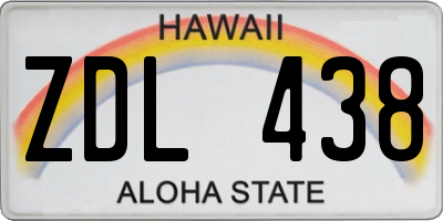 HI license plate ZDL438