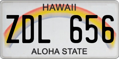 HI license plate ZDL656