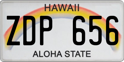 HI license plate ZDP656