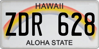 HI license plate ZDR628