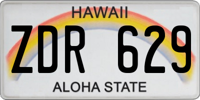 HI license plate ZDR629