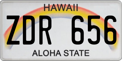 HI license plate ZDR656