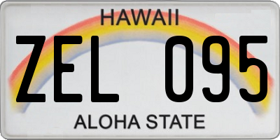 HI license plate ZEL095