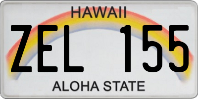 HI license plate ZEL155