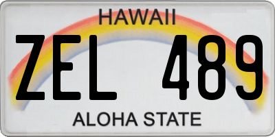 HI license plate ZEL489
