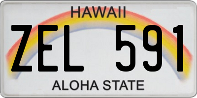 HI license plate ZEL591