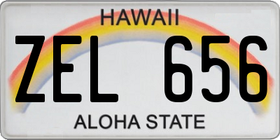 HI license plate ZEL656