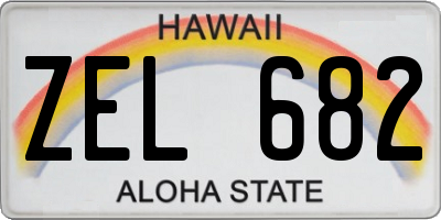 HI license plate ZEL682