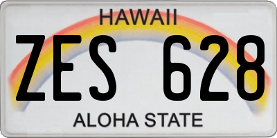 HI license plate ZES628