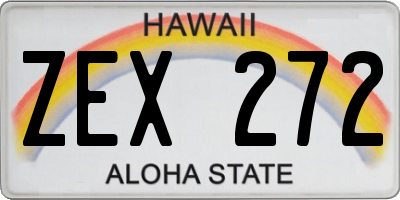 HI license plate ZEX272