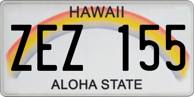 HI license plate ZEZ155