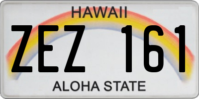 HI license plate ZEZ161