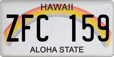 HI license plate ZFC159