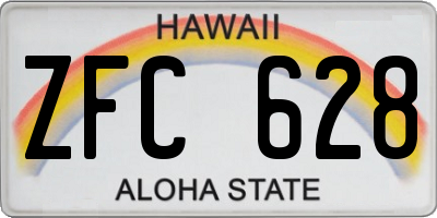 HI license plate ZFC628