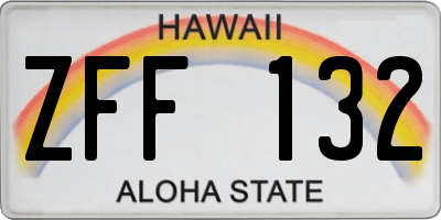 HI license plate ZFF132