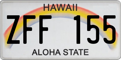 HI license plate ZFF155