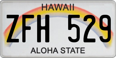 HI license plate ZFH529