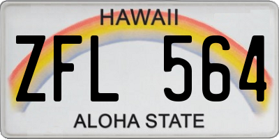 HI license plate ZFL564