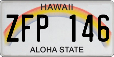 HI license plate ZFP146