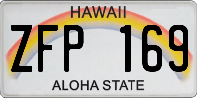 HI license plate ZFP169