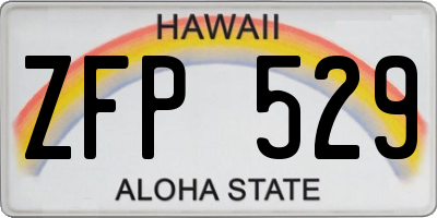 HI license plate ZFP529
