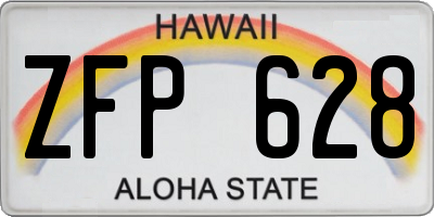 HI license plate ZFP628