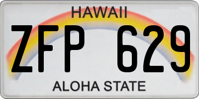 HI license plate ZFP629