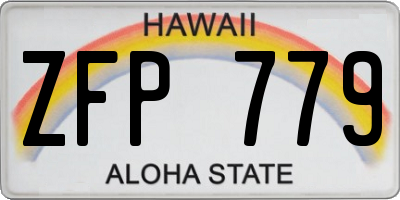 HI license plate ZFP779