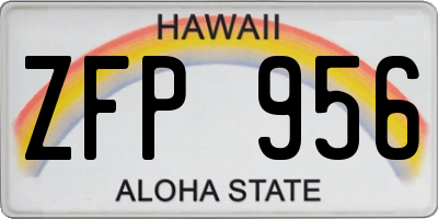 HI license plate ZFP956