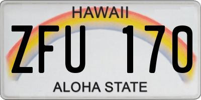 HI license plate ZFU170