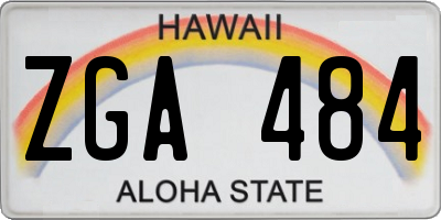 HI license plate ZGA484