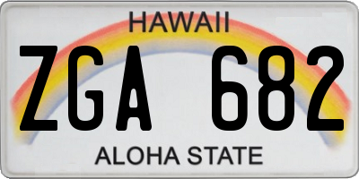HI license plate ZGA682