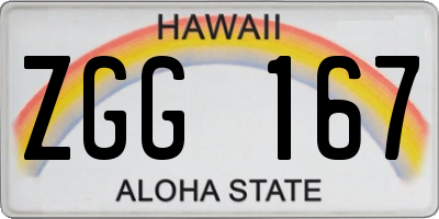 HI license plate ZGG167
