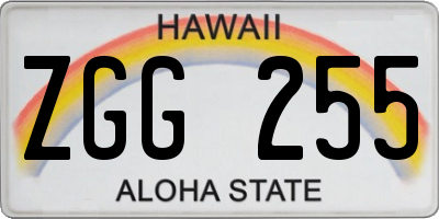 HI license plate ZGG255