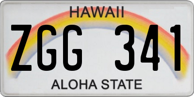 HI license plate ZGG341