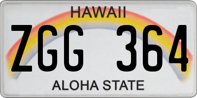 HI license plate ZGG364