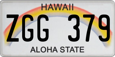 HI license plate ZGG379