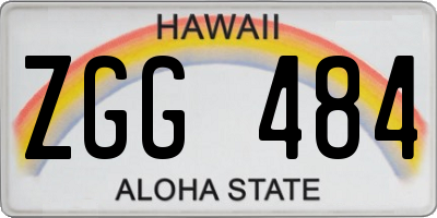HI license plate ZGG484