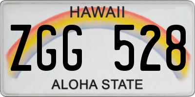 HI license plate ZGG528