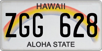HI license plate ZGG628